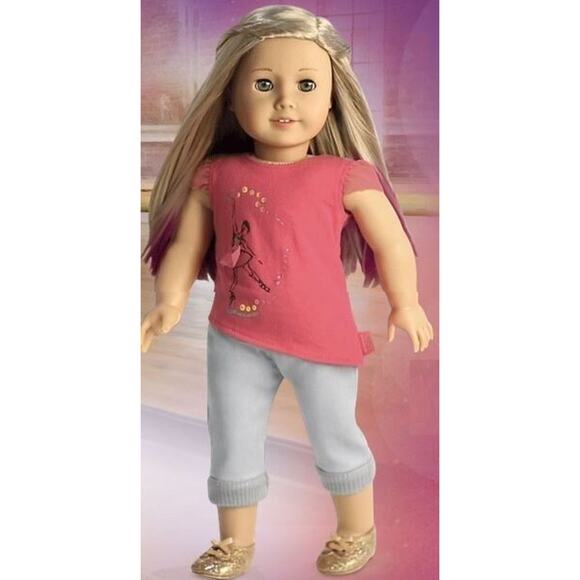 NEW American Girl 18" ISABELLE DOLL, MEET OUTFIT + Book Earrings Wrist Tag BOX - Picture 10 of 10